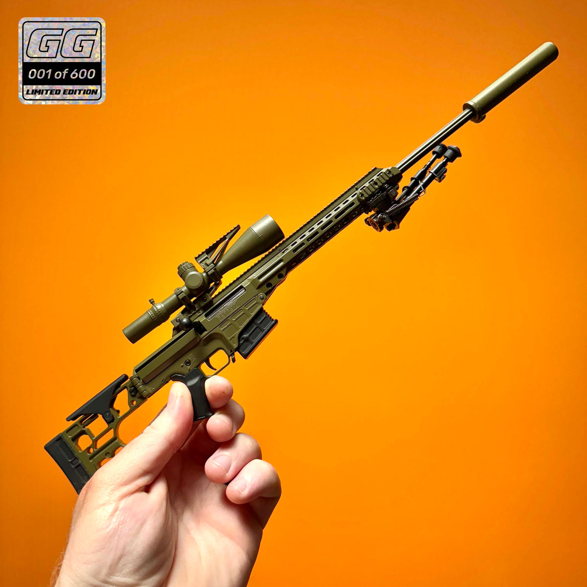 Limited Edition BARRETT MK22 Scale Model OD Green