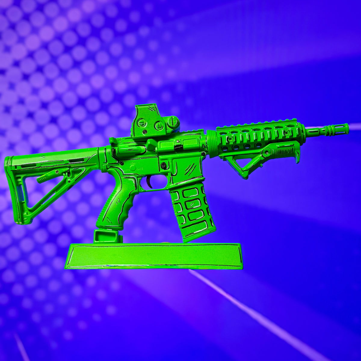 Limited Edition Green Cel-Shaded AR15 Model