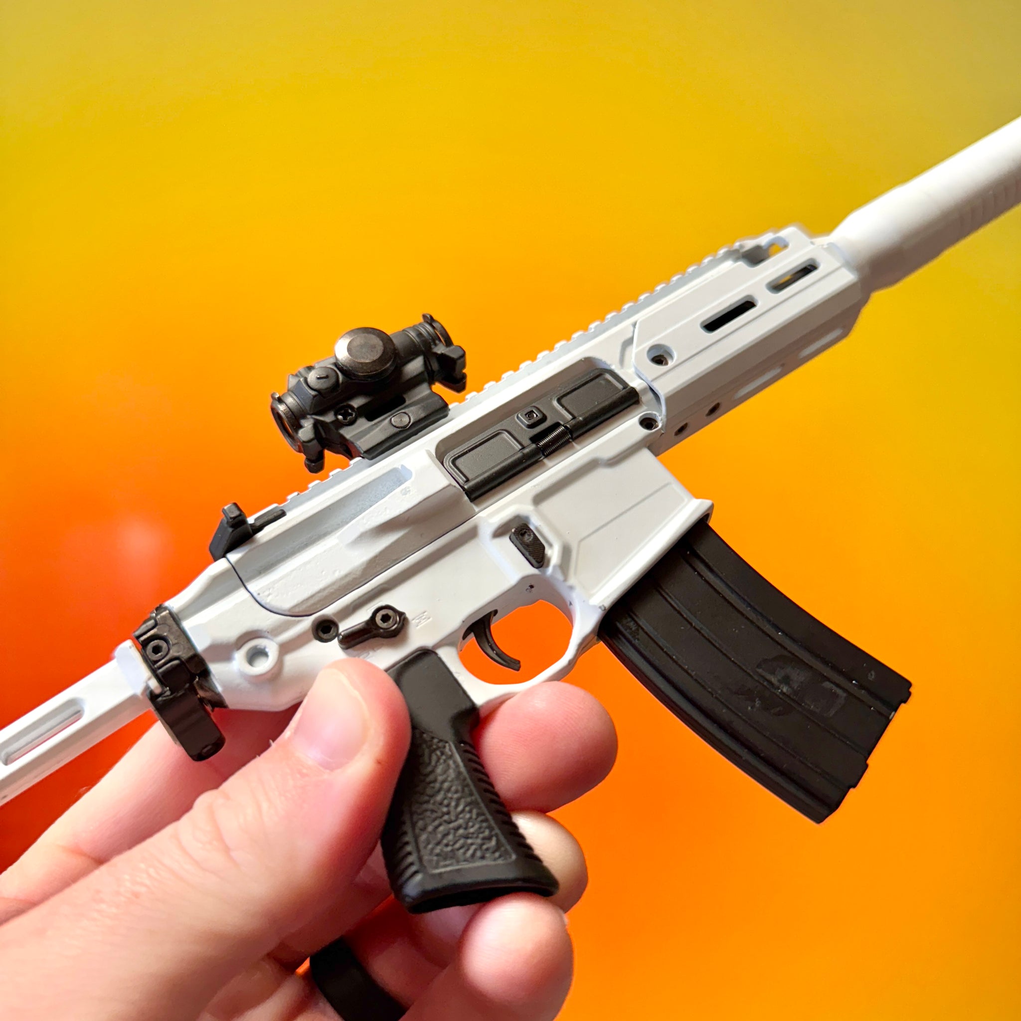 White SIG MCX Scale Model Limited Edition
