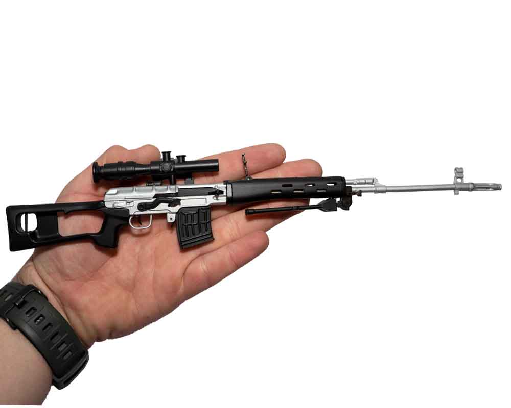 SVD 1:4 Scale Model Silver - Limited Edition